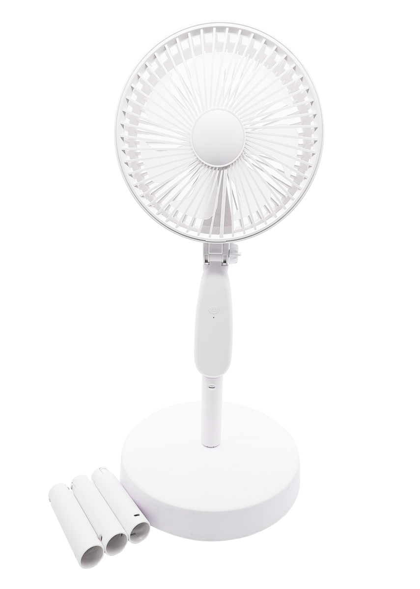 AICOM Rechargable Indoor & Outdoor Desk/Floor Fan with Led Light