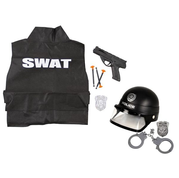 Kids Police SWAT Pretend Play - Dress Up Costume Set