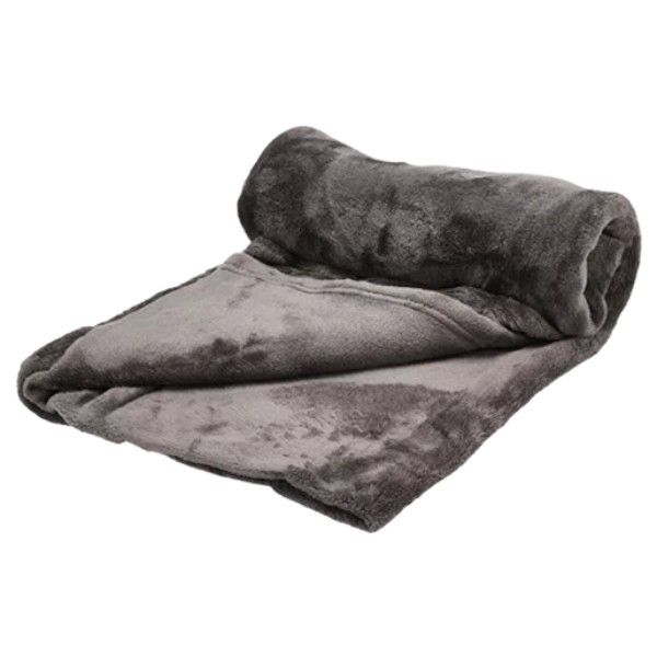 Luxury Plush Throw Fleece Polyester Blanket Teal 130 x 170cm Soft Warm