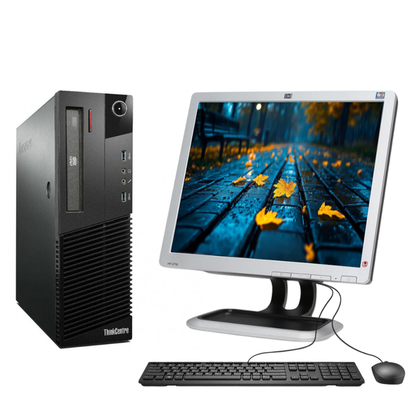 Certified Pre-Owned Lenovo M83 SFF - Intel i3 4th Gen - 4/128 SSD Full Set