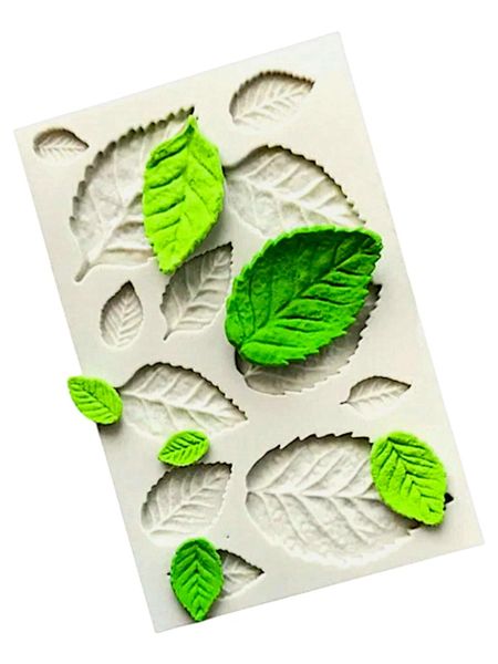 Rectangular Silicone Leaf Mold Mini Mat