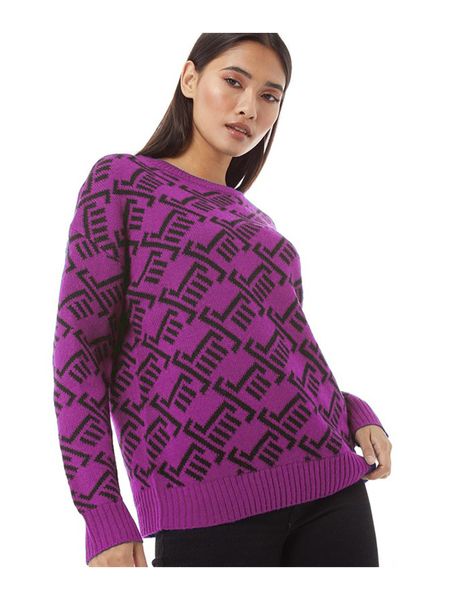 Brave Soul Knitted Print Jersey