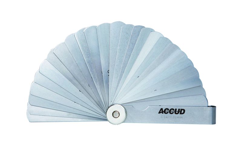 Accud - Feeler Gauge Length 75mm 0.04-1.00mm - 2 Pack