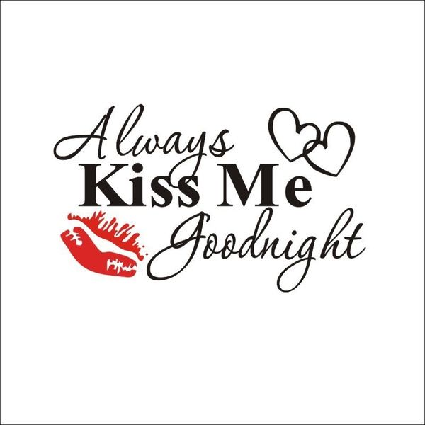 Imaging Architects Always Kiss Me Goodnight Wall Tattoo / Decal