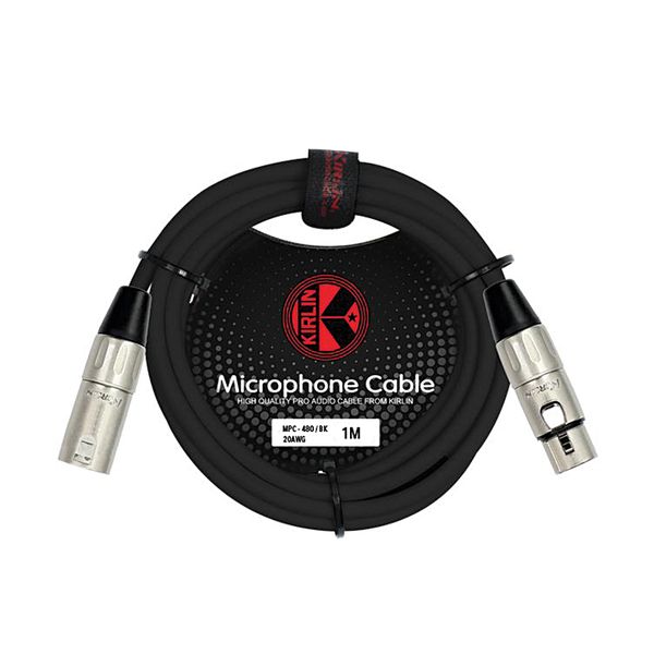 Kirlin MPC-480 1M Original Microphone Cable - Black
