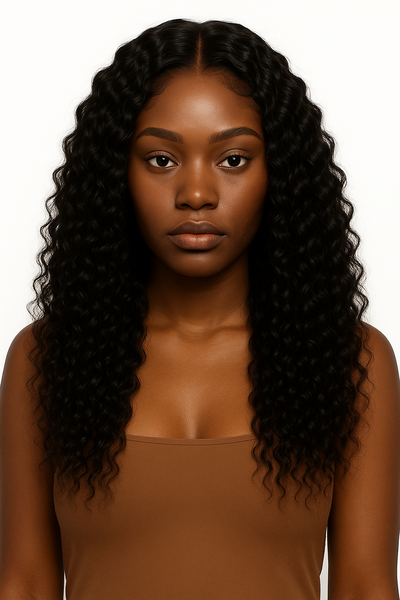 20 Inch Water Wave Curly Vietnamese Premium Wig -13x4 HD lace , 200%Density