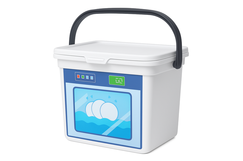White Plastic Household Storage Container- Multi-Purpose Home Organizer 3kg