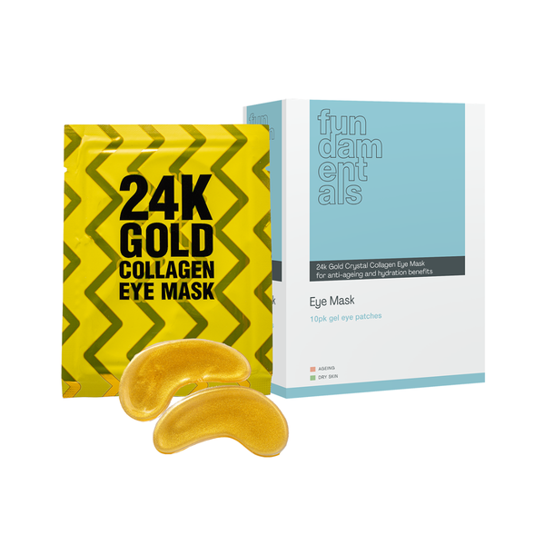 Fundamentals Skincare, 24K Gold Crystal Collagen Eye Mask, Hydrating