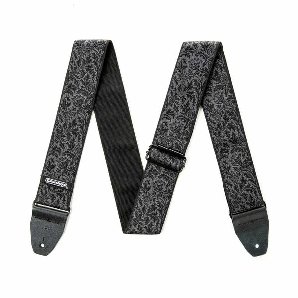 Dunlop Jacquard Black Thistle Guitar Strap D67-14