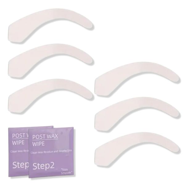 Eyebrow Wax Strip Set - Gentle &amp; Precise Facial Hair Removal