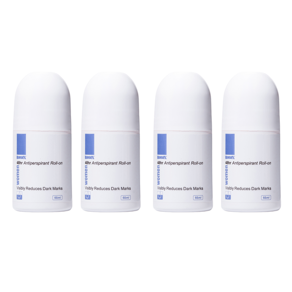 Basix 48hr Antiperspirant Dark Mark Roll-on for Women bulk pack 4 x 60ml