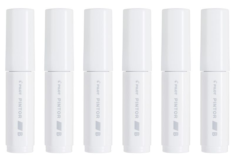 Pilot SW-PT Broad Point Paint Marker - Box of 6 - White