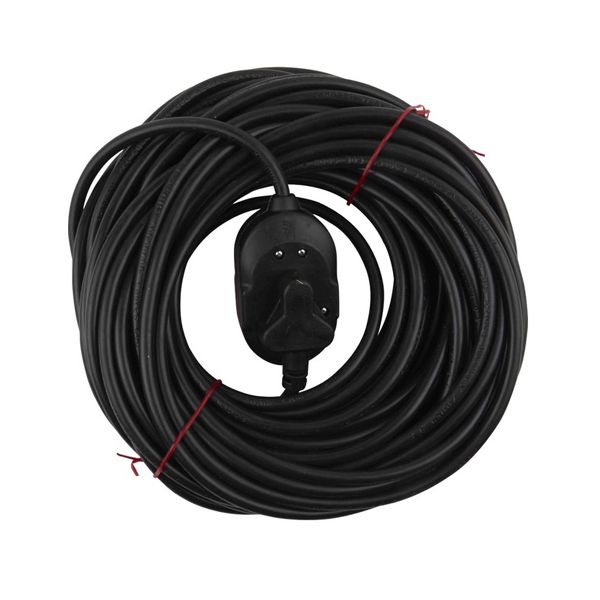 Digitech 20M Heavy Duty Extension Cord 2.5mm 16amp - Black