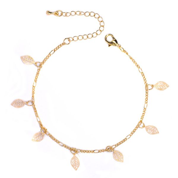 Lily &amp; Rose Leaf Ankle Chain