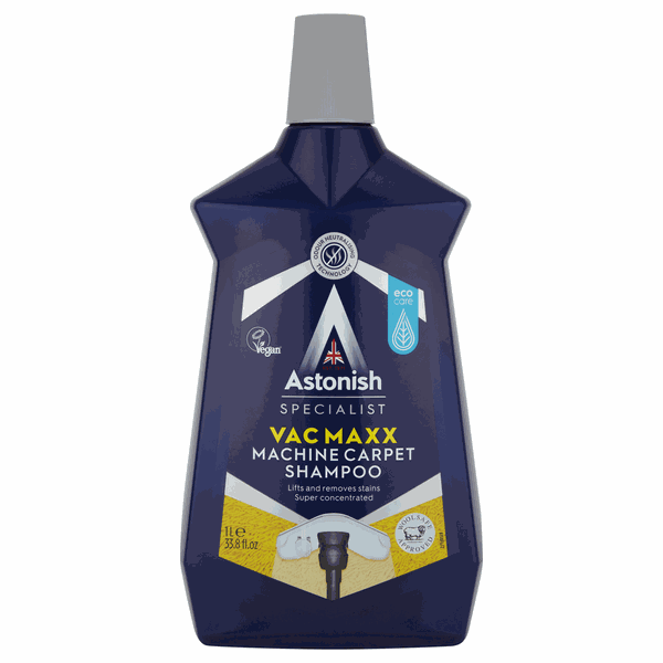 Astonish Vac Maxx Machine Carpet Shampoo - 1L - 2 Pack
