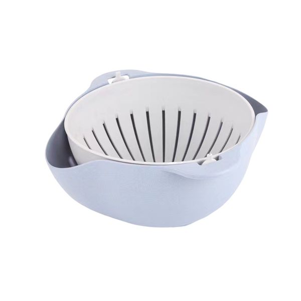 Fruit Vegetable Strainer Storage Basket Swinging Rotary Detachable Colander