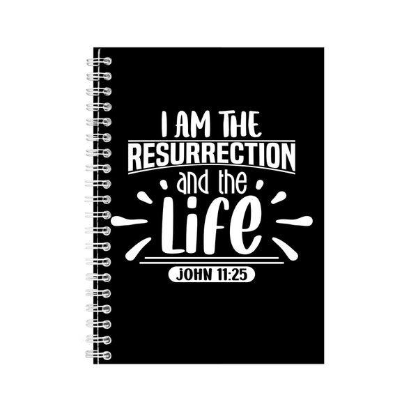 Resurrection A5 Notebook Spiral Graphic Christian Easter Words Present 080