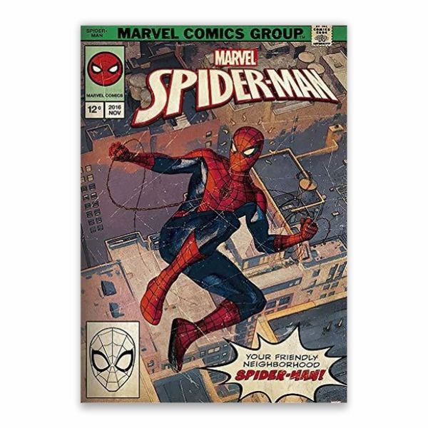 Spider-Man Comic Book Poster - A1