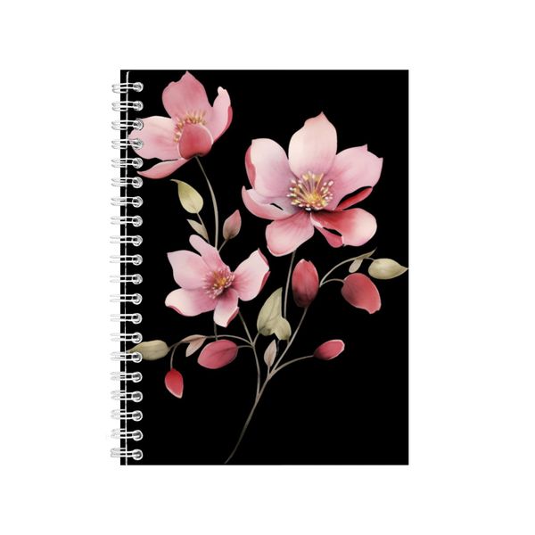 Wild Flowers 18 A5 Notebook Spiral Lined Trendy Notepad Idea 396