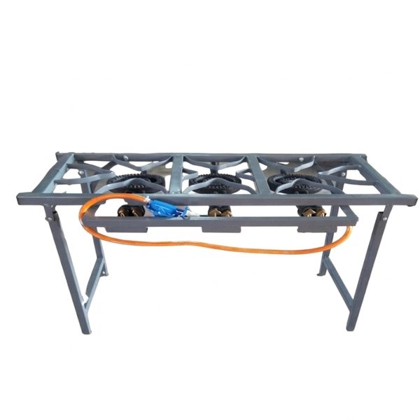 Heavy Duty Square Tubing Folding Stove - 3 Burners - Model TP-03