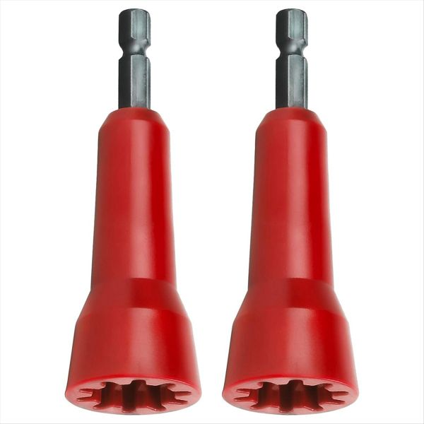 Wire Twisting Tool Wire Nut Twister With 1/4 Inch Chuck 2 Pack(Red)