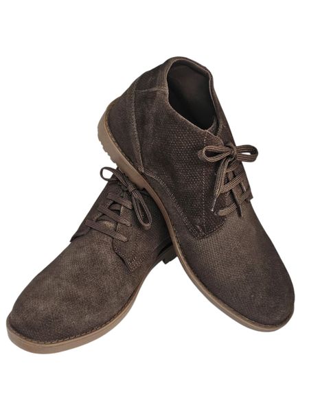 Mens Genuine Leather Suede Brown Handcrafted MEARS Boots