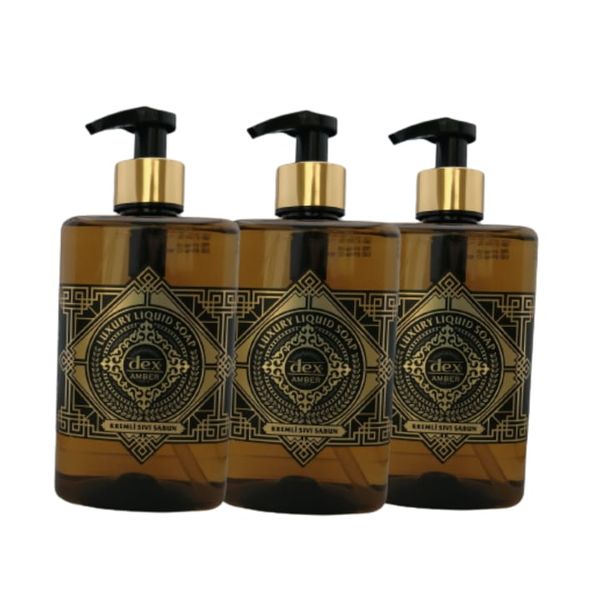 Dex Luxury Amber liquid Hand Soap 500ml Value 3 Pack