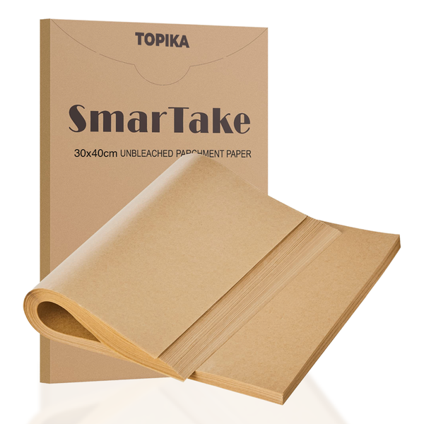 Topika - 200 Piece Parchment Paper Sheets, 30 x 40cm Baking Paper Non-Stick