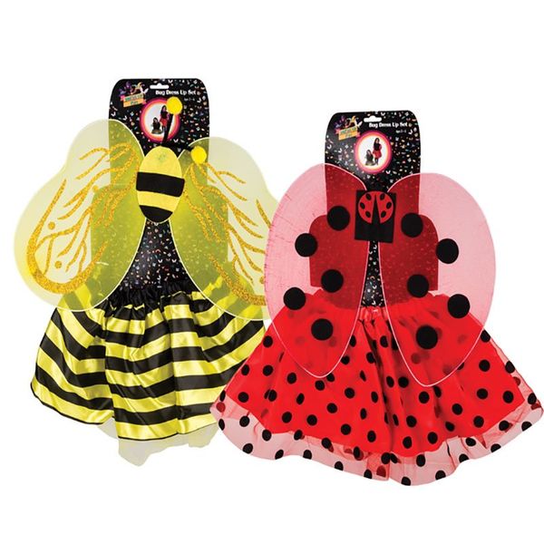 Bulk Pack x 2 Girl Dress Up Bug Tutu Set