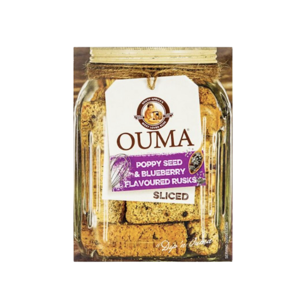 Ouma- Poppy Seed &amp; Blueberry Flavoured Rusks 450g x 2