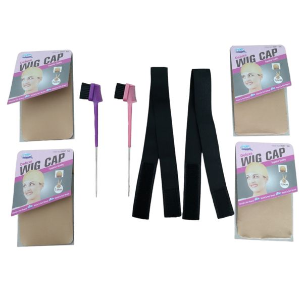 Wig Melting Band, Cap and Edge Control Brush Value Bundle 1