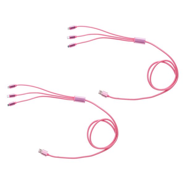 Marco 2-Pack Crimson Flow 3-in-1 Charger (Pink)