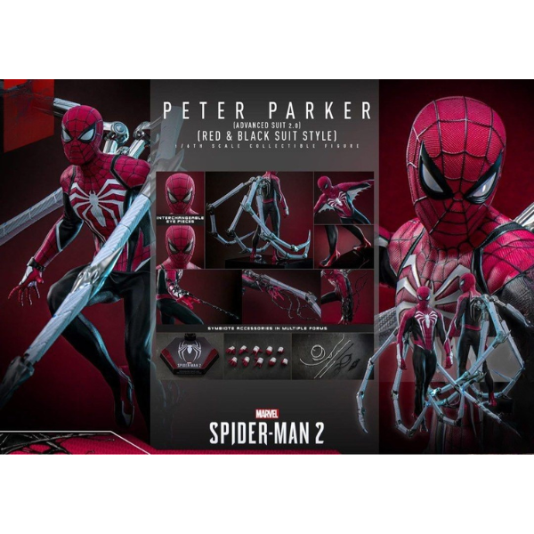 Spider-Man 2 Hot Toys VGM66 Peter Parker Advanved Suit 2.0 1/6 Figure