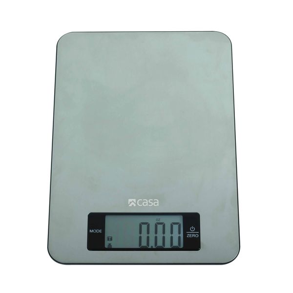 CASA Digital Kitchen Scale - Stainless Steel Platform | Large Display
