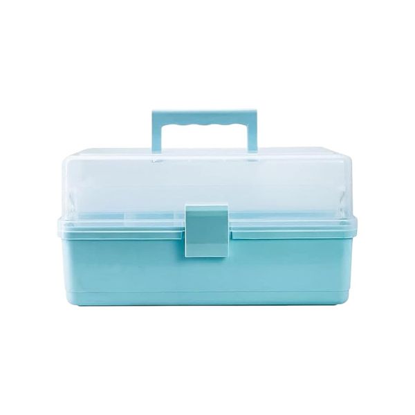 Large Capacity Multi-Layer Medicine Storage Box - Blue