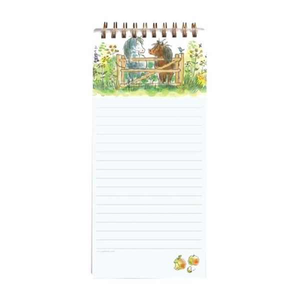 Magnetic Shopping List Pad Happy Horses