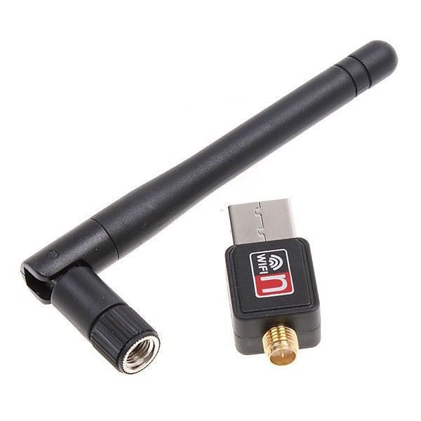 Mini Wi-Fi Adapter 300Mbps Antenna PC Laptop USB Wi-Fi Receiver
