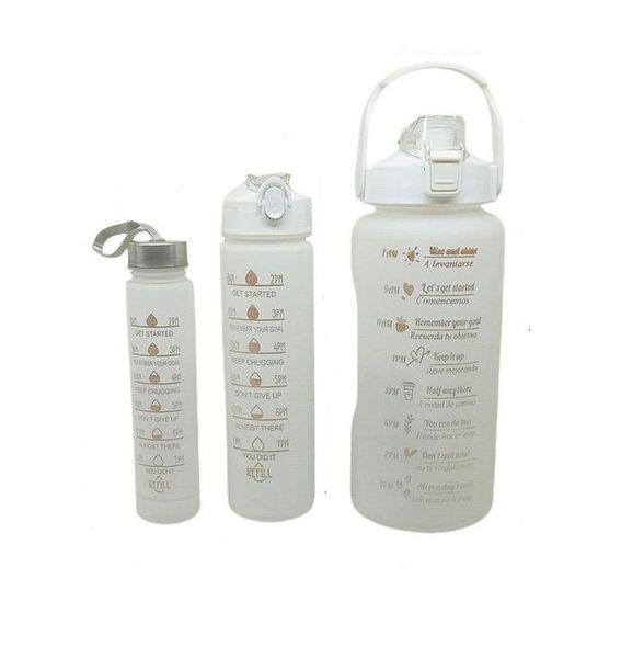 White Flip Top Water Bottle image