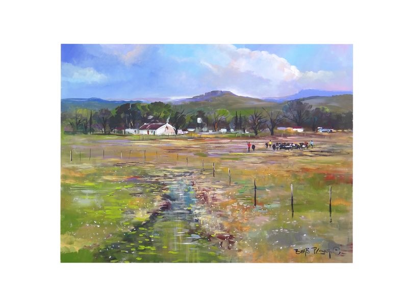 Exclusive Home Decor - Expressionist Landscape, Acrylic Fine Art Painting.