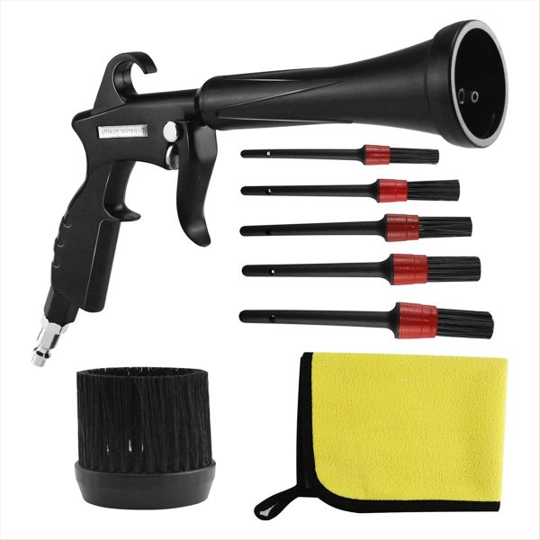 Air Cleaning Nozzle With Rubber Guard And Brass Adjustable