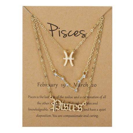 Pisces horoscope store necklace