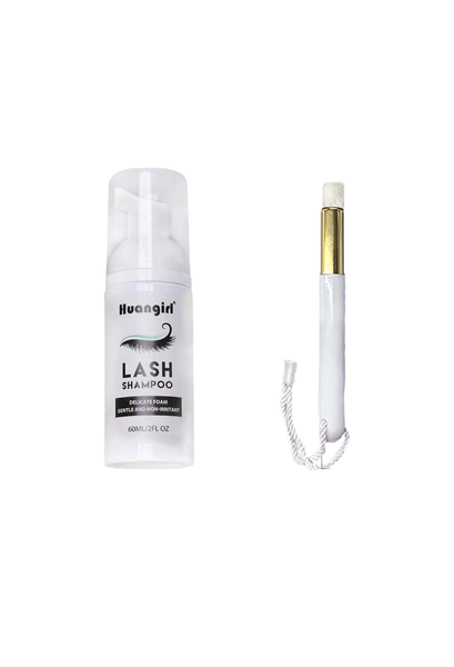 Huangirl Lash Shampoo-Gentle Foaming Eyelash Cleanser for Lash Extensions