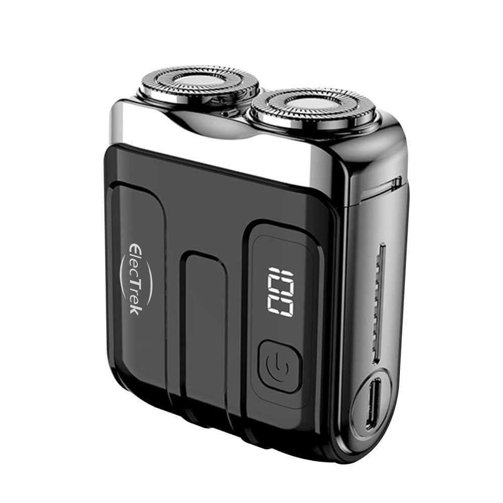 Mini Portable Electric Shaver for Men Travel Shavers with Battery display