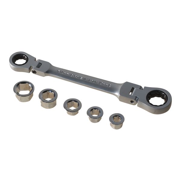 6 Piece Universal Socket Set with Reversible Ratchet