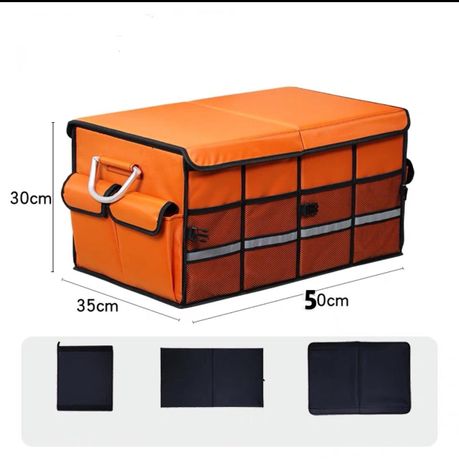 FiNeWaY Collapsible Car & Van Boot Organiser - Trunk Organiser Collapsible  Waterproof Durable Multi Compartments with Sturdy Base