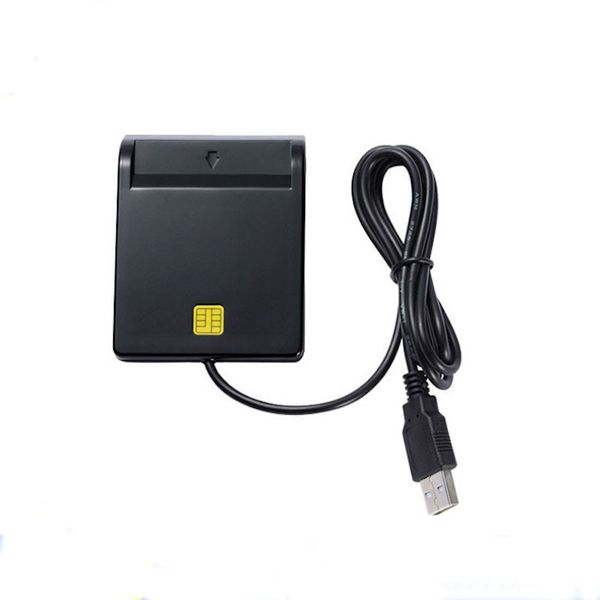 USB 2.0 Smart Card Reader Bank ATM Tax ID Card Writer Compatible with ATMs