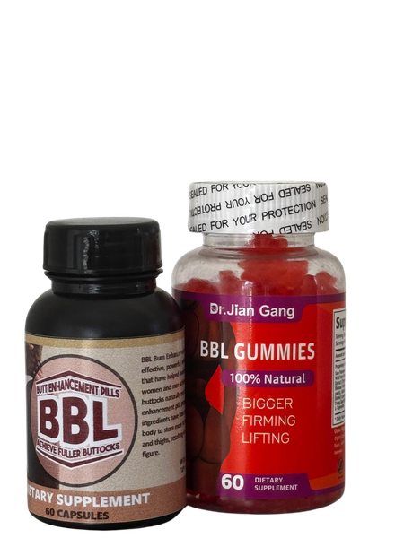 BBL 100% Natural Gummies and BBL Capsules for Butt &amp; Hip Enhancement