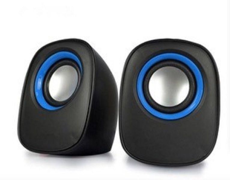 TUFF-LUV X2 USB Powered Mini Compact Stereo Speakers, 3.5mm Audio Input