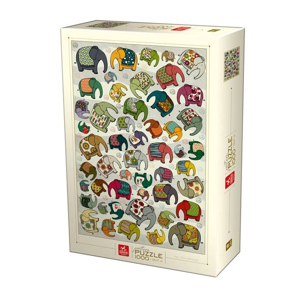 Elephants (Indian) - 1000 Piece Adult Jigsaw Puzzle