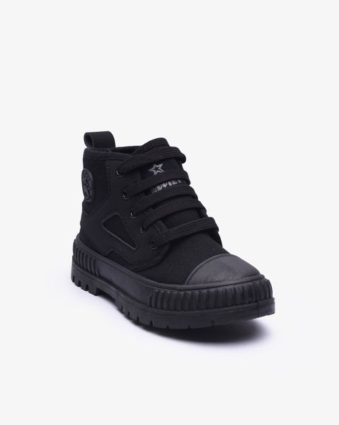 Soviet Youth Velocity Mid Cut Black Mono Lace Up